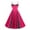 Hot Pink, variant on IROINNID Wedding Guest Dresses for Women Formal Evening Night Dress Vintage Dress Sleeveless V-Neck Printing Elegant A-Line Dress,Red