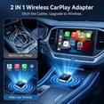 thumbnail image 7 of 2-in-1 Wireless CarPlay Adapter for iPhone & Android Auto Adapter, USB-A/Type-C, Plug&Play ， Wired to Wireless, iPhone Android, 1000+ Vehicles, 7 of 7
