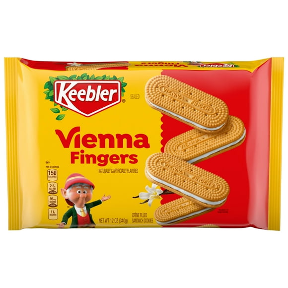 Keebler Vienna Fingers Vanilla Fudge Creme Cookies, 12 oz
