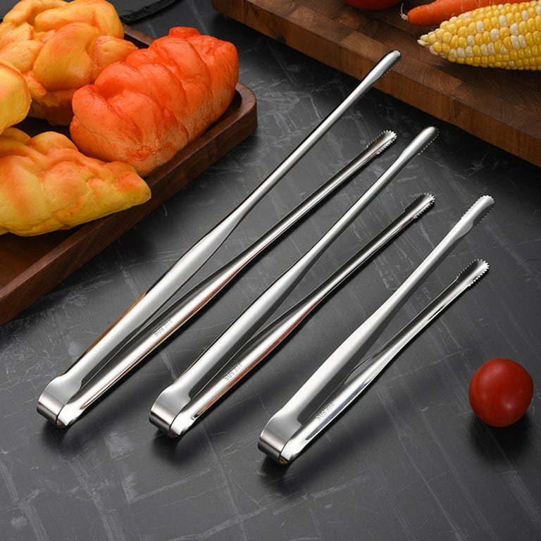 Yesbay Food Tong Stainless Steel Long Handle Cooking Clamp Kitchen Tools