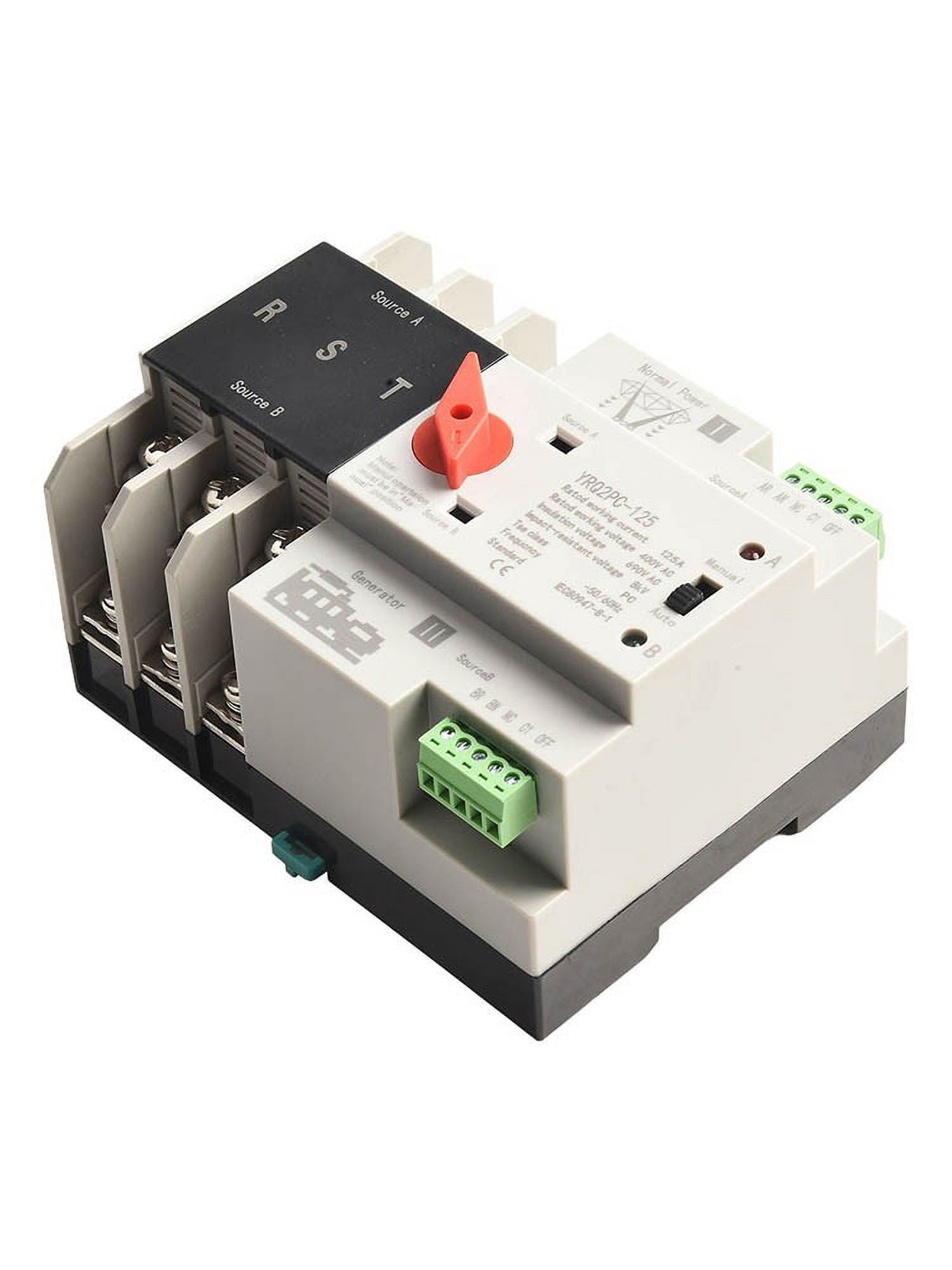 2P 125A Dual Power Automatic Transfer Switch Fit Generator Changeover Switch 3P 125A 400V