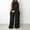 Black, variant on Wide Leg Pants Woman,Women Casual One-Piece Wide Leg Jumpsuits Solid Rompers Loose Summer formal Jumpsuit