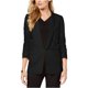 thumbnail image 1 of Tahari - Chaqueta con mangas fruncidas para mujer, color negro, 12 Tahari Sin botÃ³n, 1 of 2