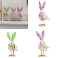 thumbnail image 2 of Jesscasday Holiday Flannel Cloth Bird Figurines Lovely Plushie Rabbit Eared Birds Statues, 2 of 12