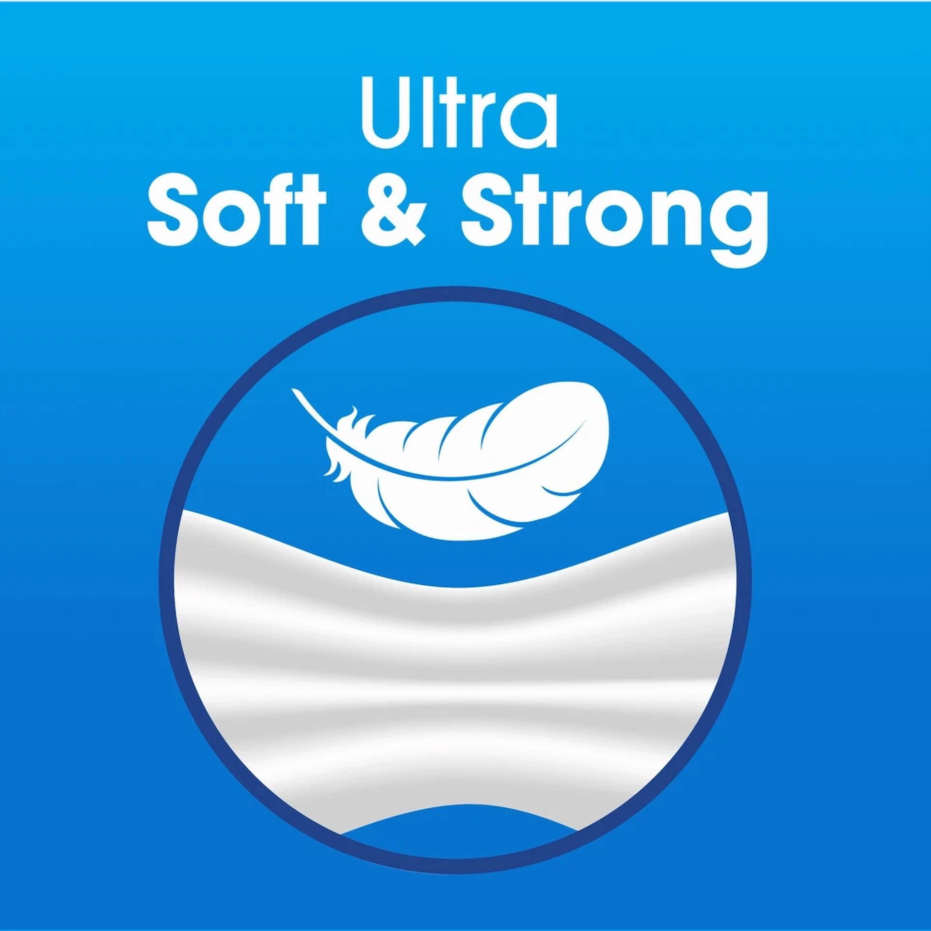 Ultra Soft Toilet Paper 12 Mega Rolls 244 Sheets 2 Ply Bathroom Toilet Paper