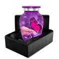 thumbnail image 1 of Trupoint Memorials Urnas de cremación para cenizas humanas - Urnas decorativas Urnas para cenizas humanas Urnas femeninas y masculinas para cenizas Urnas funerarias femeninas adultas - Mariposa místic, 1 of 1
