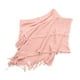 thumbnail image 5 of Poncho para mujer, suéter con encaje rosa, borlas, flecos, chal, capa de punto de cachemira, 5 of 15