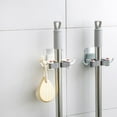 thumbnail image 4 of Adhesive Wall-Mounted Mop Hooks Broom Hanger Clip Seamless Hook Bathroom Kitchen Organizer Tools, 4 of 8