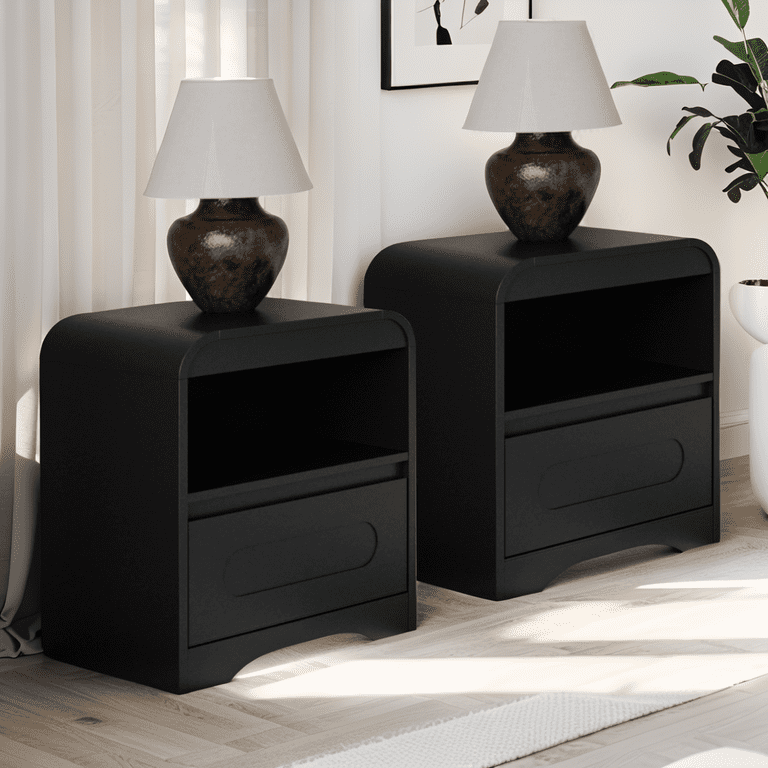 2 piece black dresser set Velvet Pleated Tier Dress – BUCHANAN main image 0