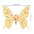 thumbnail image 2 of Masteelf  Funky Cabinet Knobs and Pulls Brass Butterfly Handle Mother, 2 of 7