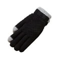 thumbnail image 2 of Women's Winter Gloves 2-Finger Touch Screen Warm Fleece Lined Knit Gloves Cold Weather Accessories, 2 of 9
