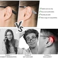thumbnail image 4 of 5 Pairs White Temple Sleeves Ear Pads,Eye Glasses Ear Cushion,2.2x0.23In Anti-Slip Glasses Grips for Behind the Ear,Silicone Glasses Ear Cushion Keep Glasses from Sliding, 4 of 6