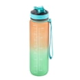 thumbnail image 3 of 1000ml Sports Water Bottle PC Material Avoid Slip Design Flat Suction Nozzle Handle, Perfect for Weight Loss, Running, Biking, Yoga, 3 of 8