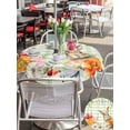 thumbnail image 4 of Outdoor Tablecloth with Umbrella Hole and Zipper, Sage Green Easter Round Table Cloth 60 Inch Waterproof Tablecloth, Bunny Spring Floral Checkered Picnic Table Cover for Patio Camping, 4 of 7