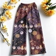 thumbnail image 5 of Trgacdwlo Halloween Fuzzy Pajama Pants Spooky Season Wide Leg Women's Flannel Pajama Pants Elastic Waist Winter Cozy Warm Lounge Pants Women, 5 of 6