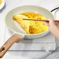 thumbnail image 6 of CHIKANSTORE 3PCS Nonstick Frying Pan Skillets, White Ceramic Coating Omelette Pans, Healthy Cookware Chef's Pan, 6 of 9