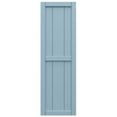 thumbnail image 5 of Ekena Millwork 10 3/4"W x 26"H True Fit PVC, Two Board Framed Board-n-Batten Shutters, Peaceful Blue (Per Pair - Hardware Not Included), 5 of 8