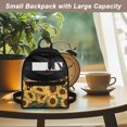 thumbnail image 4 of Eheartsgir Sunflower Lightweight Daypack Backpack Water-Resistant Small Backpack for Work Gym, Polyester Zipper Closure Mini Backpack, 4 of 7