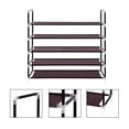 thumbnail image 5 of Zimtown 5 Tiers Shoe Rack Shoe Shelf Free Standing Non-woven Waterproof Fabric Closet Shoe Storage Organizer Space Saving, Dark Brown Finish, 5 of 7