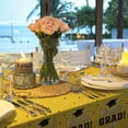 thumbnail image 4 of Graduation Tablecloths Graduation Party Table Decorations Waterproof Plastic Rectangular Disposable Table Cover for Congrats Grad Party Supplies 3PCS 54x108 Inch, Gold, 4 of 11