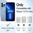thumbnail image 2 of JETech Case for iPhone 13 Pro Max 6.7-Inch, Shockproof Phone Bumper Cover, Solid Color Matte TPU Frame, Anti-Scratch Clear Back (Sierra Blue), 2 of 6