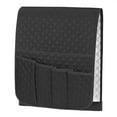 thumbnail image 4 of Deago Sofa Armrest Organizer Non-Slip Arm Chair Bedside Caddy Storage Organizer for Recliner Couch with 5 Pockets for Cell Phone TV Remote Control Magazines (Black), 4 of 9