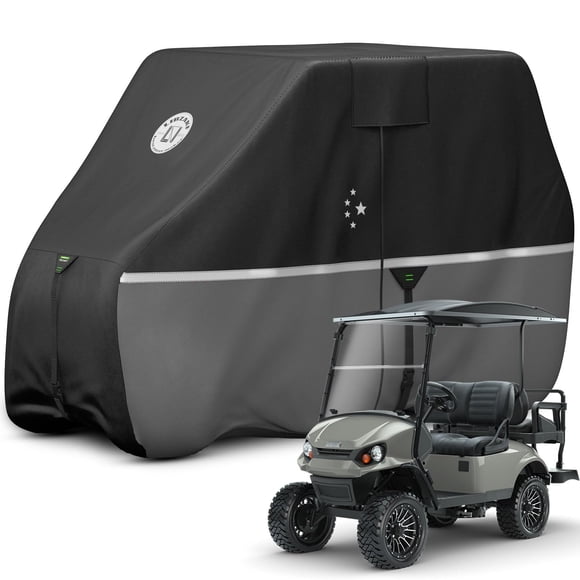 Funda para carrito de golf LI LIBZAKI para 2+2/4 pasajeros, impermeable, gris