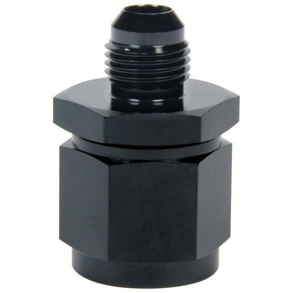 Allstar Performance ALL49743 Fitting - Adapter - Straight -8AN Female Swivel to -6AN Male - Aluminum - Blk Anodized - Each
