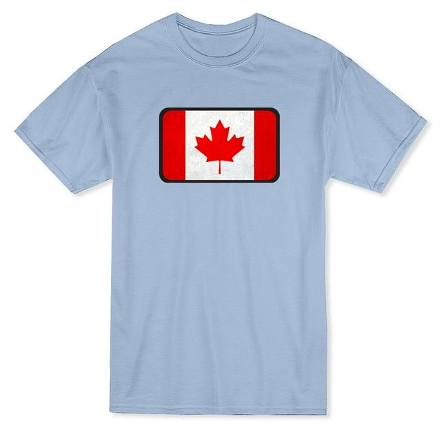 Canada Flag Box Stamp Men's T-shirt