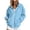 A-Light Blue, variant on Women Zip Up Sweatshirt Oversized Fleece Casual Loose Long Sleeve Jackets with Pocket Plus Size Fall Winter Warm Comfy Soft Lightweight Outerwear