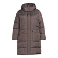 BCBG Paris Women's Plus Size Long Puffer Coat with Hood