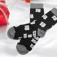 thumbnail image 4 of Soft Cotton Funny Calf Socks With Multiple Age Option 18th 21st 30th 40th 50th 60th For Adults Humorous Choices, 4 of 7