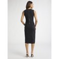 thumbnail image 4 of Sofia Jeans Women's Seamed Denim Dress, Below Knee Length, Sizes XS-XXXL, 4 of 4
