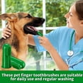 thumbnail image 4 of Juego de 5 cepillos de dientes de dedo para perros, cepillos de dientes de silicona, cepillo para limpiar los dientes de los gatos, 4 of 5