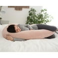 thumbnail image 7 of PharMeDoc Pregnancy Pillow with Velvet Cover - C Shaped Body Pillow for Pregnant Women (Champagne), 7 of 7