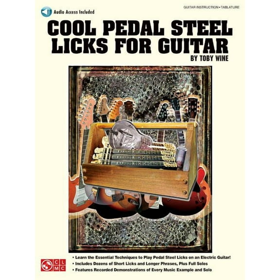 Cool Pedal Steel Licks for Guitar Book/Online Audio (Paperback)