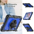 thumbnail image 6 of For Samsung Galaxy Tab A7 Lite Case 8.7 inch, 360 Rotating Shockproof Cover with Stand, Screen Protector, Shoulder Strap (2021, SM-T220/T225/T227), Dark Blue PC, 6 of 7