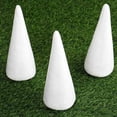 thumbnail image 3 of Foam Cone 10Pcs 15cm DIY Christmas Tree Foam Stuffed Support Cone Model Craft Decoration, 3 of 6
