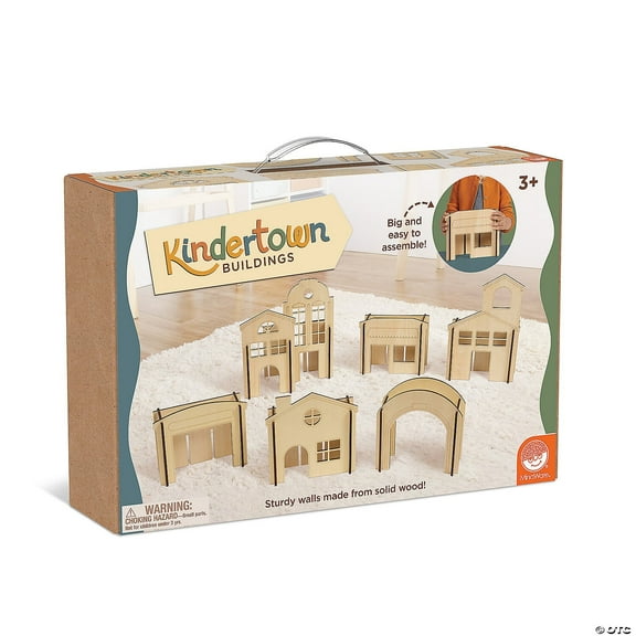 Kindertown Buildings Wooden Montessori Building Set