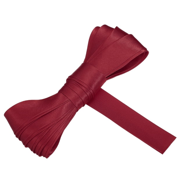 Cinta de sesgo de doble pliegue Uxcell para coser 3/4 de pulgada x 5.5 yardas, cinta de unión continua preplegada para costura, acolchado, dobladillo, unión, manualidades, negro rojo