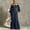 Navy Blue, variant on Morttic Women's Elegant High Neck Long Sleeve Ruched Bodycon Pencil Midi Dress with Hem Slit for Office & Formal Occasions White,S