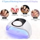 thumbnail image 2 of Lámpara UV LED para uñas de gel, secador automático profesional de 130 W, secado rápido, lámpara de 42 LED, pantalla LCD grande, 4 temporizadores (10 s/30 s/60 s/120 s) para uñas semipermanentes, gel, 2 of 5