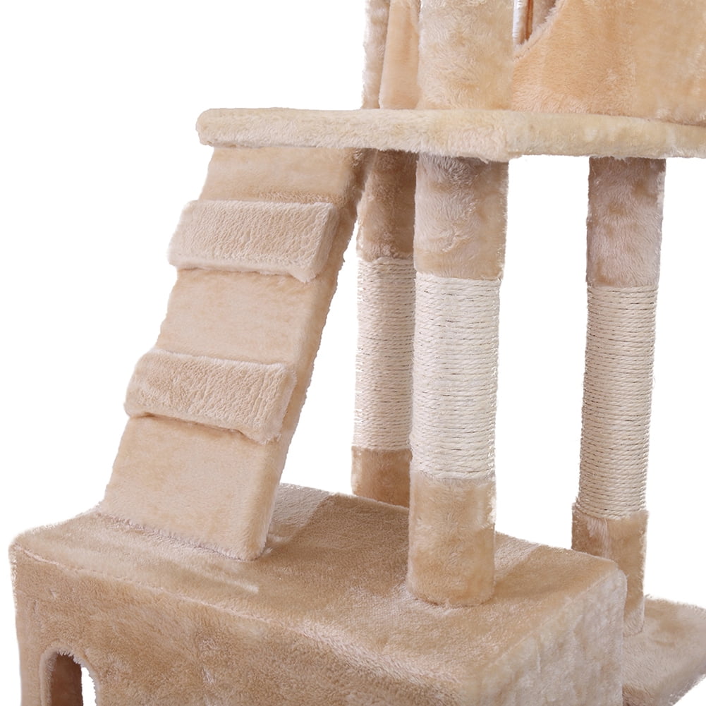 Kadyn Multi-level Cat Tree, Cat Tree Condo with 3 Perches, 66" Cat Tower for Indoor, Beige Kadyn Multi-level Cat Tree, Cat Tree Condo with 3 Perches, 66" Cat Tower for Indoor, Beige