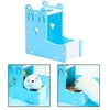 Hamster Feeder Gravity Auto Dispensers Pet Feeder Container Dispenser Blue