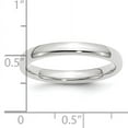 thumbnail image 5 of Platinum 3mm Comfort-Fit Wedding Band Ring Size 9.5, 5 of 6
