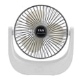 thumbnail image 1 of Ventilador personal de escritorio, 3 velocidades y rotación vertical de 360 degree, mini ventilador pequeño, silencioso Blanco, 1 of 3