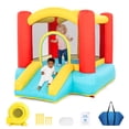 thumbnail image 6 of Toiyjofe Toddler Bounce House with Slide, Mini Inflatable Bouncy Castle for Kids Ages 1–3, Small Indoor Outdoor Bounce House with Blower, 78 x 56 in, 6 of 9