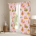 thumbnail image 3 of Erosebridal Kawaii Capybaras Curtains Pack of 2 (42x84 Each),Cute Animal Capybara Rainbow Stars Pattern Curtains Blackout For Kids Teens, 3 of 6