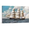thumbnail image 1 of ARTCANVAS The Clipper Young America Under Full Sail Canvas Art Print by Antonio Jacobsen - Size: 26" x 18" (1.50" Deep), 1 of 9