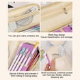 thumbnail image 5 of UALSRZL Pencil Case, Large Capacity Pencil Pouch Multifunctional, Stain-resistant Pencil Bag Box for Kids Elementary Middle School Supplies, Purple, 5 of 6